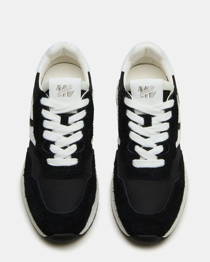 BURST Black Multi Women's Low-Top Lace-Up Sneaker | Steve Madden