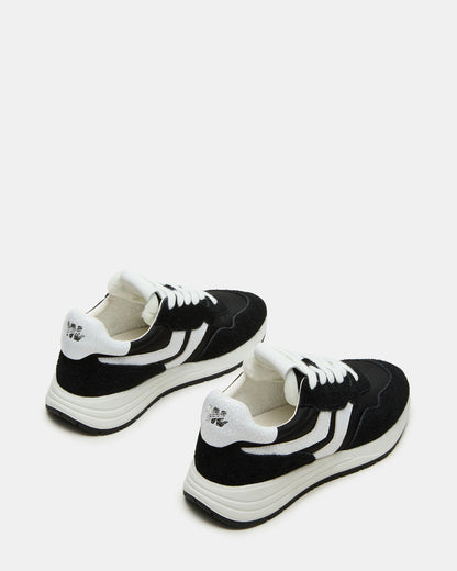 BURST Black Multi Women's Low-Top Lace-Up Sneaker | Steve Madden