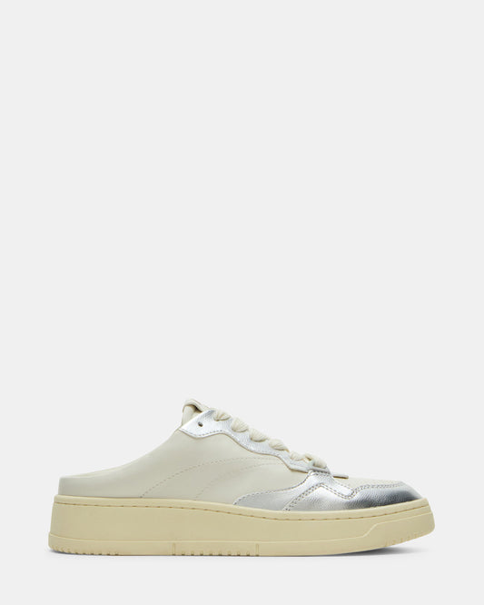 JENSEN Silver Multi Slip-On Low-Top Mule Sneaker | Women's Sneakers | Steve Madden