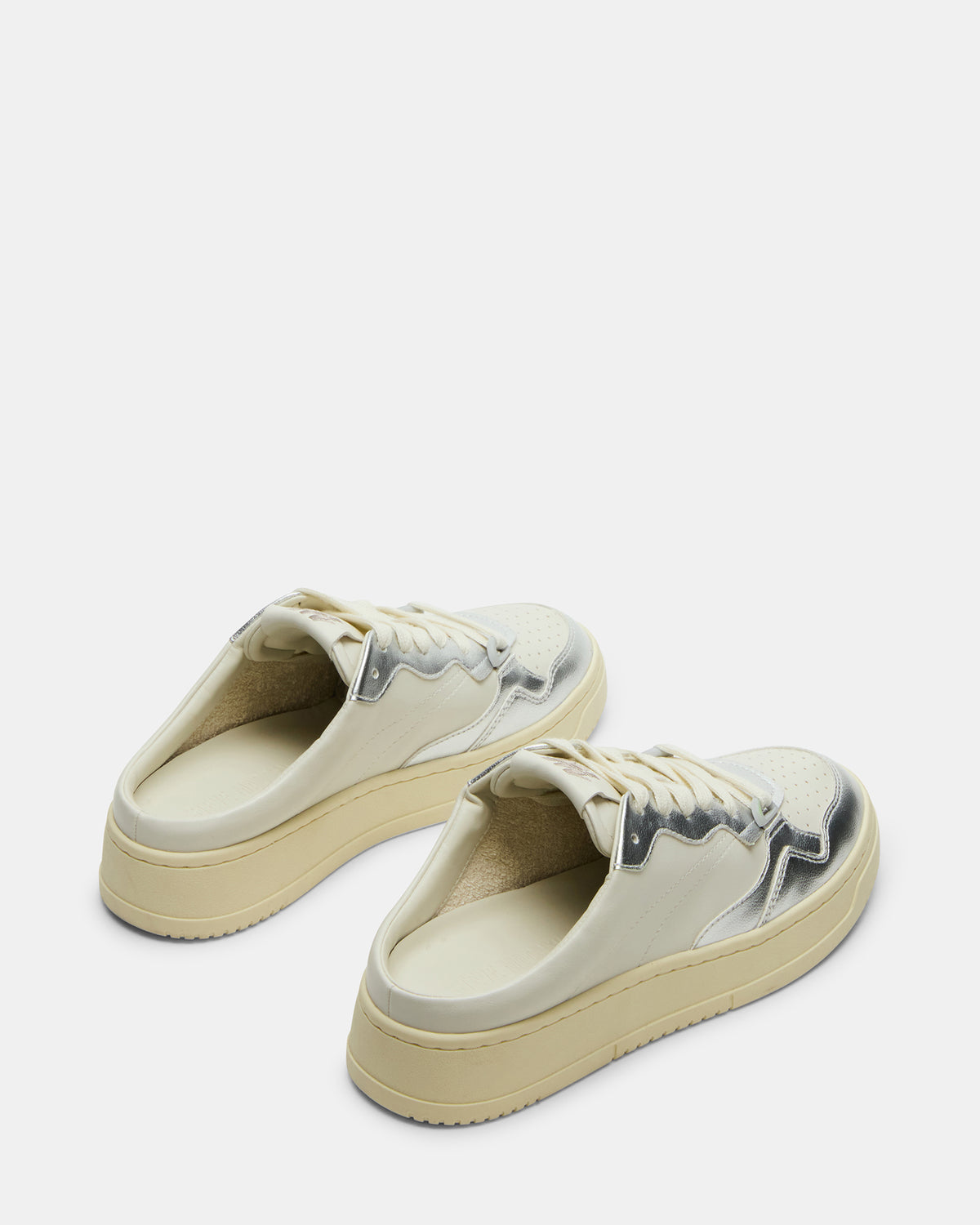 JENSEN Silver Multi Slip-On Low-Top Mule Sneaker | Women's Sneakers | Steve Madden