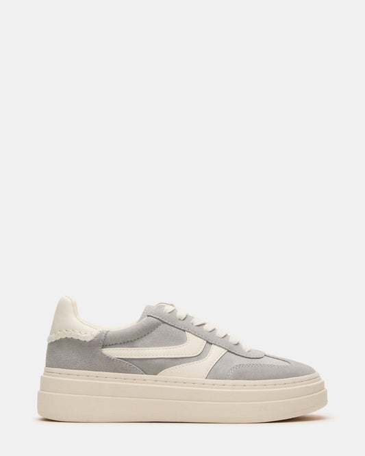 DODGE Grey Multi Low-Top Platform Women's Sneaker | Steve Madden
