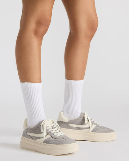 DODGE Grey Multi Low-Top Platform Women's Sneaker | Steve Madden