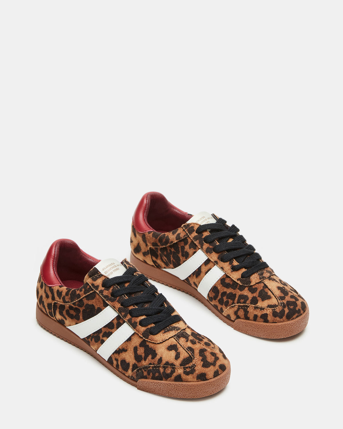 HUDSIN Leopard Women's Lace-Up Low-Top Sneaker | Steve Madden