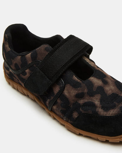 AGILITY Leopard Velcro Women's Mary Jane Low-Top Sneaker | Steve Madden