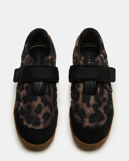 AGILITY Leopard Velcro Women's Mary Jane Low-Top Sneaker | Steve Madden