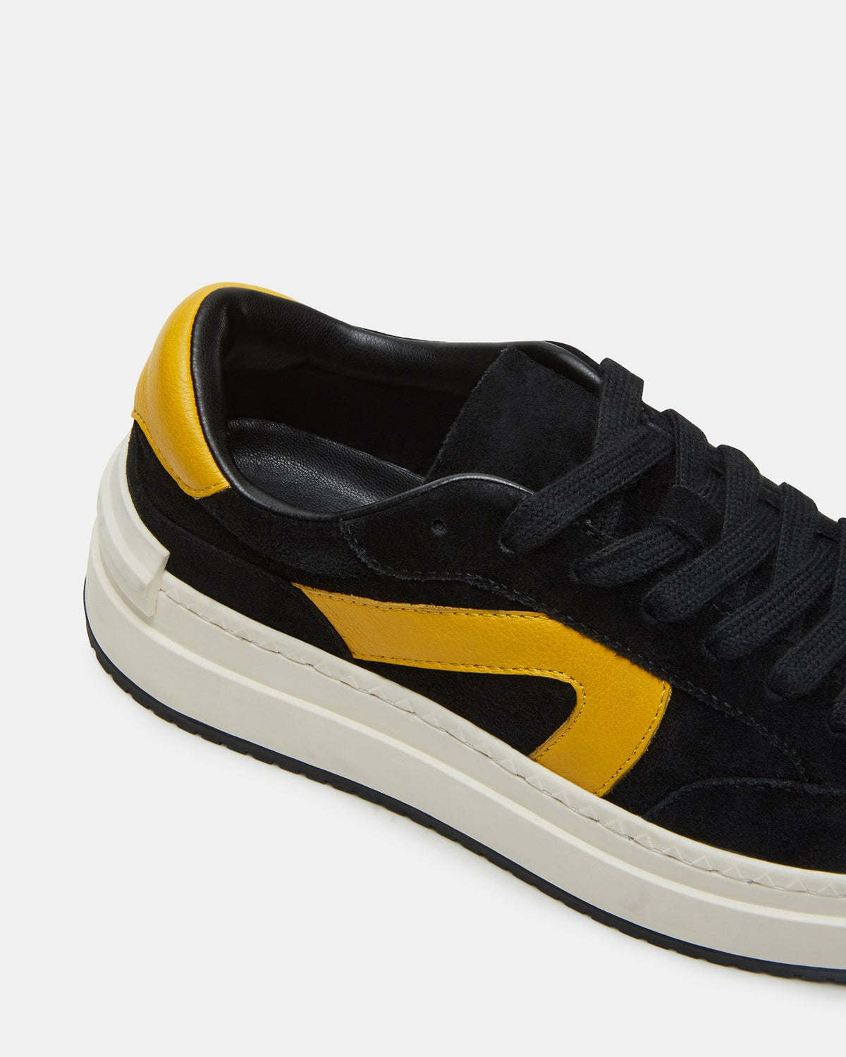 KICKFLIP Black Suede Platform Low-Top Sneaker | Women's Sneakers | Steve Madden