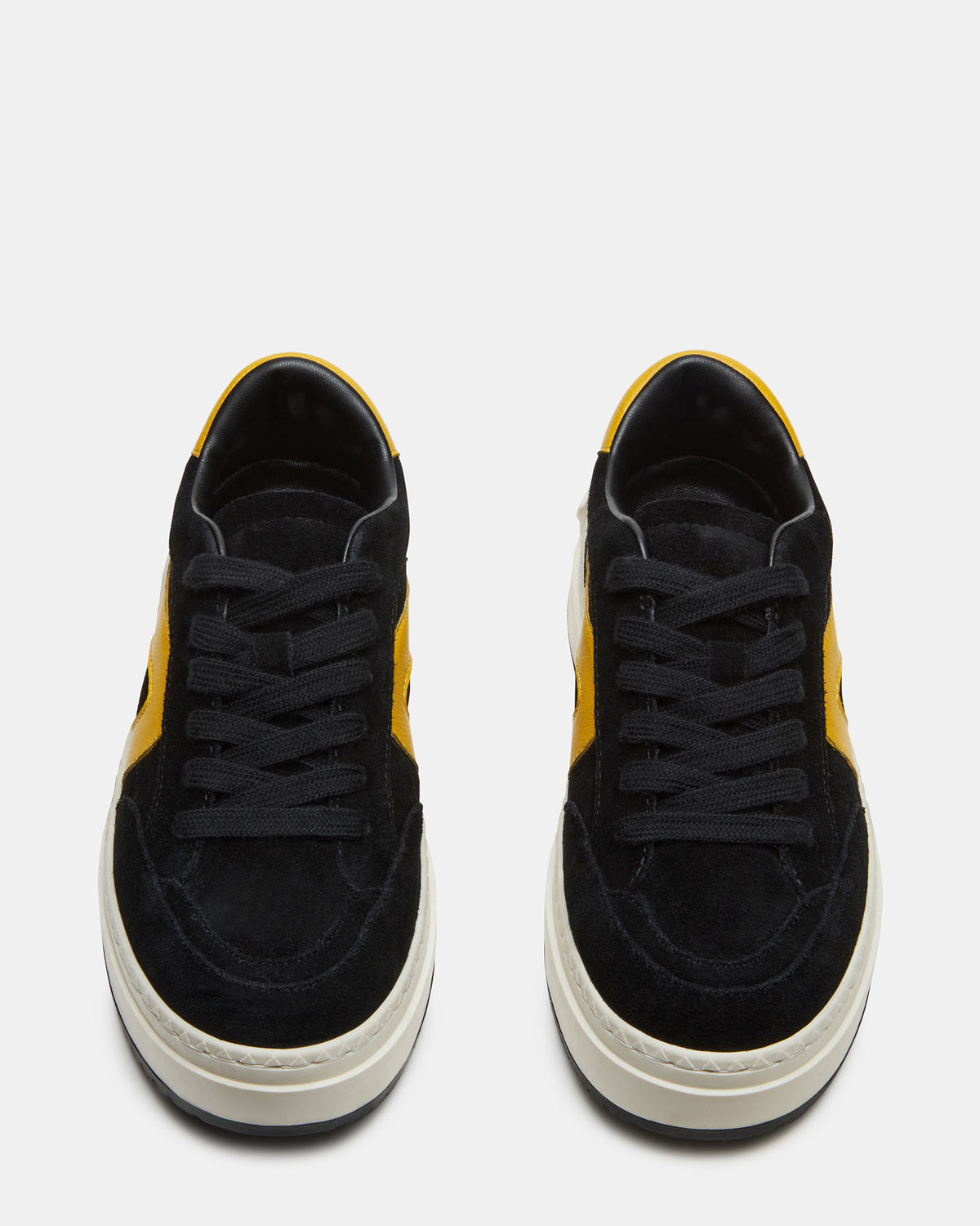 KICKFLIP Black Suede Platform Low-Top Sneaker | Women's Sneakers | Steve Madden