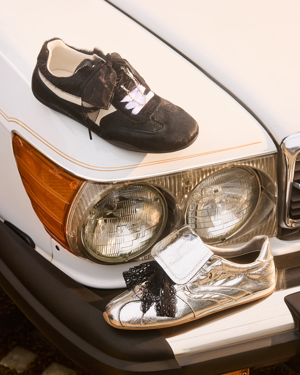 MOBILITY SIlver Leather Women's Low-Top Lace-Up Sneaker | Steve Madden