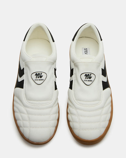 BOLT Black/White Low-Top Sneaker | Women's Sneakers | Steve Madden