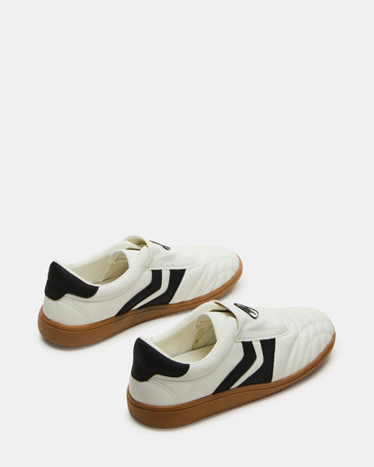 BOLT Black/White Low-Top Sneaker | Women's Sneakers | Steve Madden