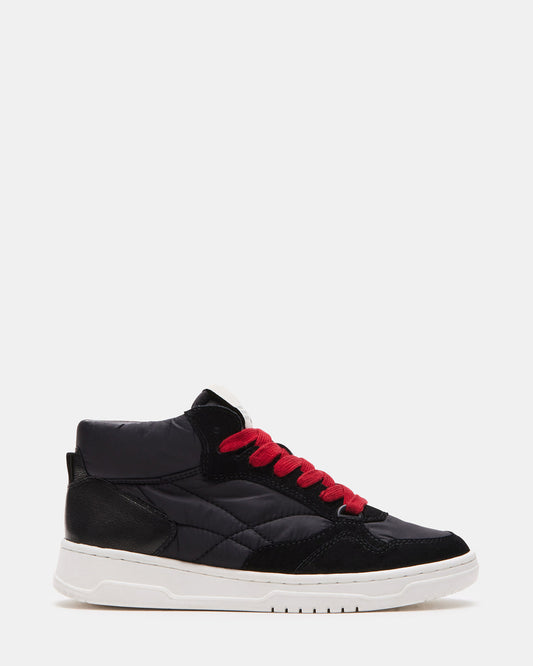 EVERETT Black Multi High-Top Lace-Up Sneaker | Women's Sneakers | Steve Madden