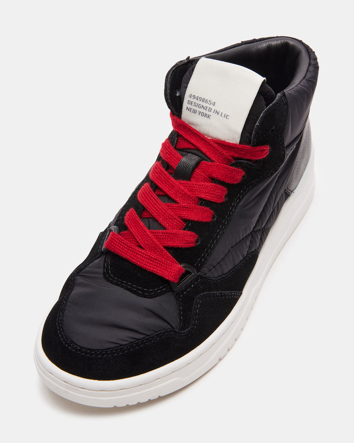 EVERETT Black Multi High-Top Lace-Up Sneaker | Women's Sneakers | Steve Madden