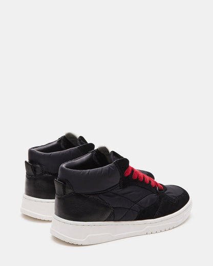 EVERETT Black Multi High-Top Lace-Up Sneaker | Women's Sneakers | Steve Madden