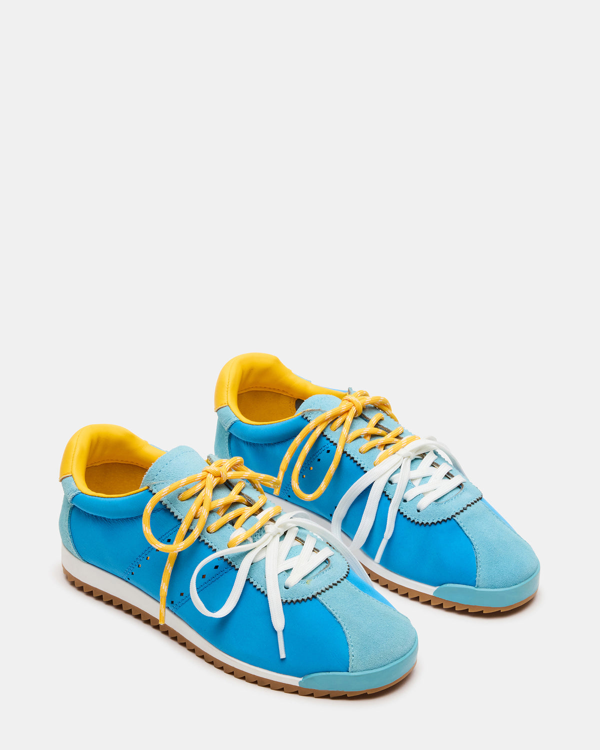 MIRAGE Blue/Yellow Low-Top Sneaker | Women's Sneakers | Steve Madden