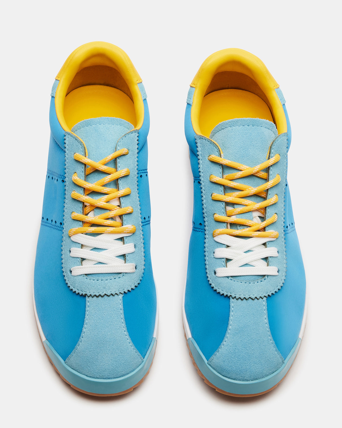 MIRAGE Blue/Yellow Low-Top Sneaker | Women's Sneakers | Steve Madden