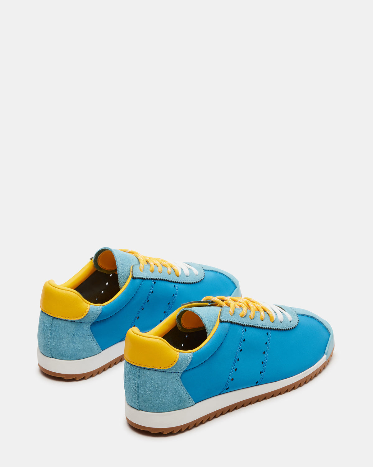 MIRAGE Blue/Yellow Low-Top Sneaker | Women's Sneakers | Steve Madden