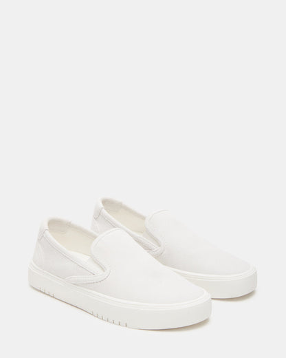MURPHY White Suede Women's Low-Top Sneaker | Steve Madden