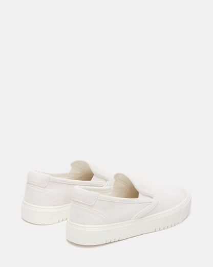 MURPHY White Suede Women's Low-Top Sneaker | Steve Madden