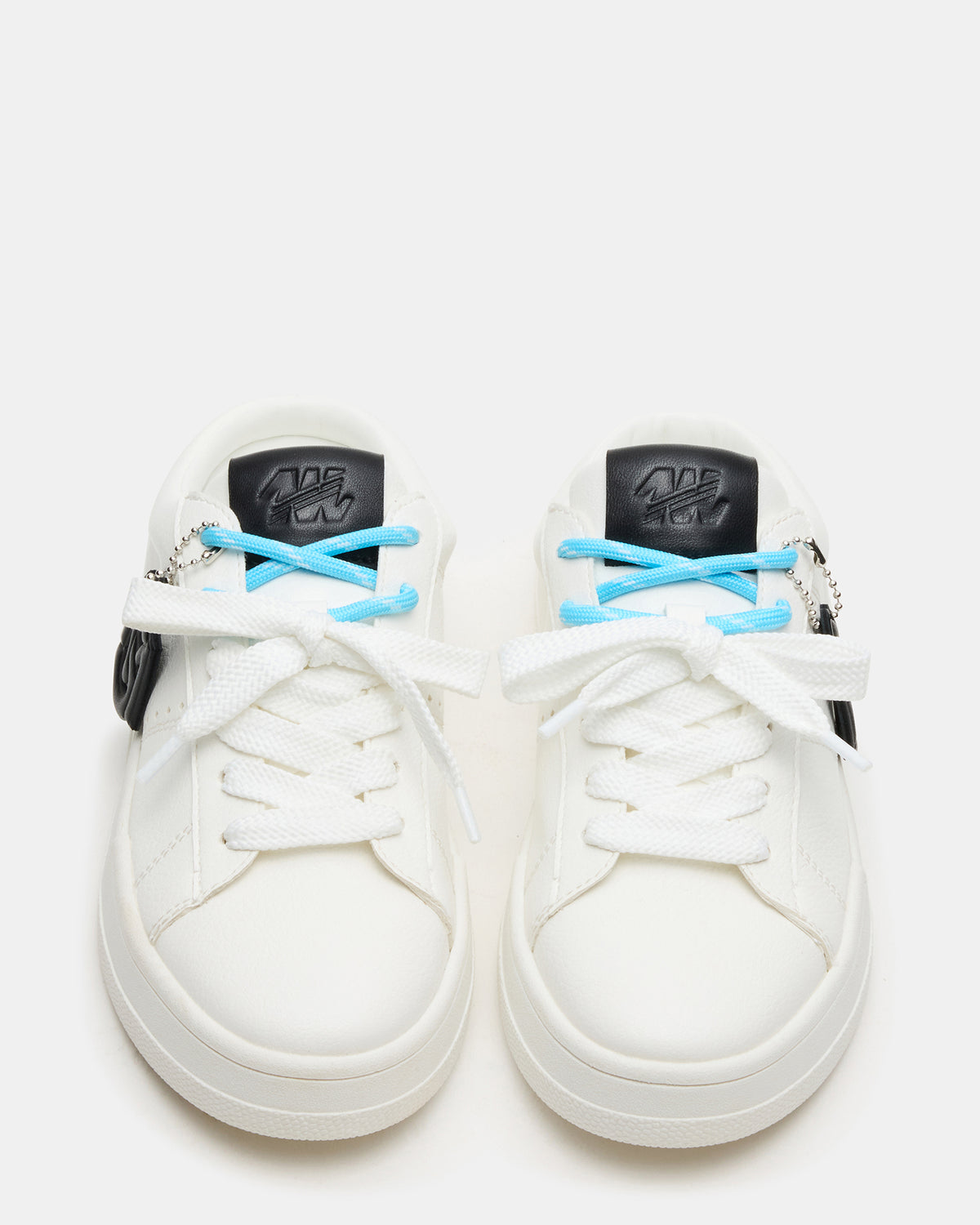 MARNEY White/Black Low-Top Lace-Up Mule Women's Sneaker | Steve Madden