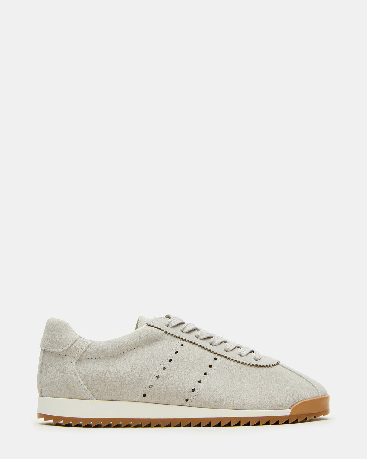 MIRAGE Grey Suede Low-Top Sneaker | Women's Sneakers | Steve Madden