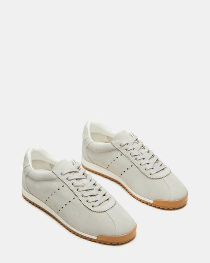 MIRAGE Grey Suede Low-Top Sneaker | Women's Sneakers | Steve Madden