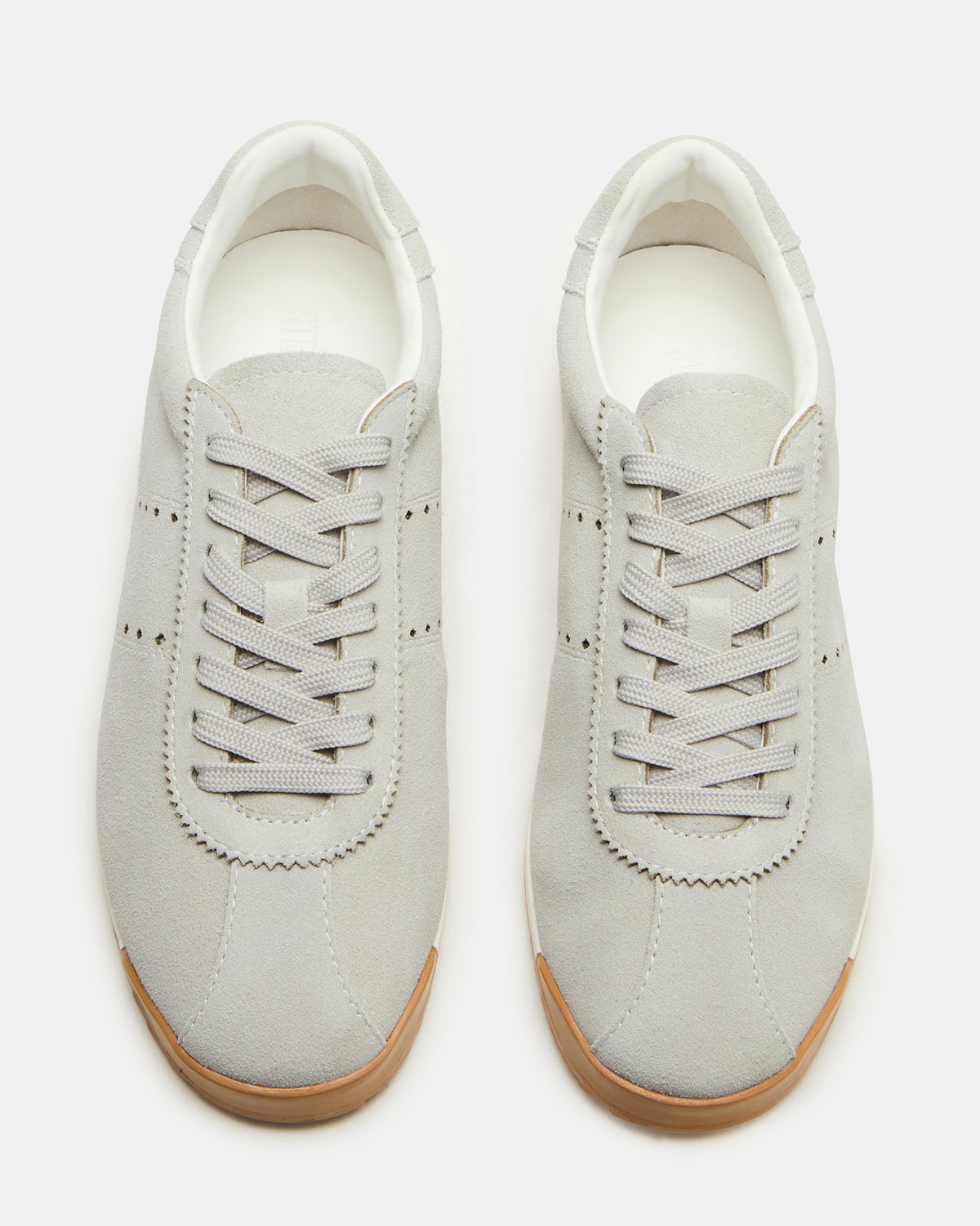 MIRAGE Grey Suede Low-Top Sneaker | Women's Sneakers | Steve Madden