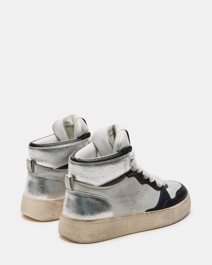 ENDLESS Black White High-Top Lace-Up Sneaker | Women's Sneakers | Steve Madden