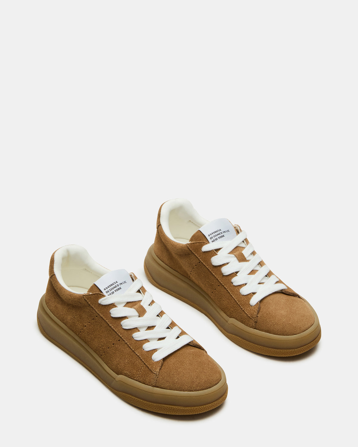 STRIVE Tan Suede Low-Top Lace-Up Sneaker | Women's Sneakers | Steve Madden