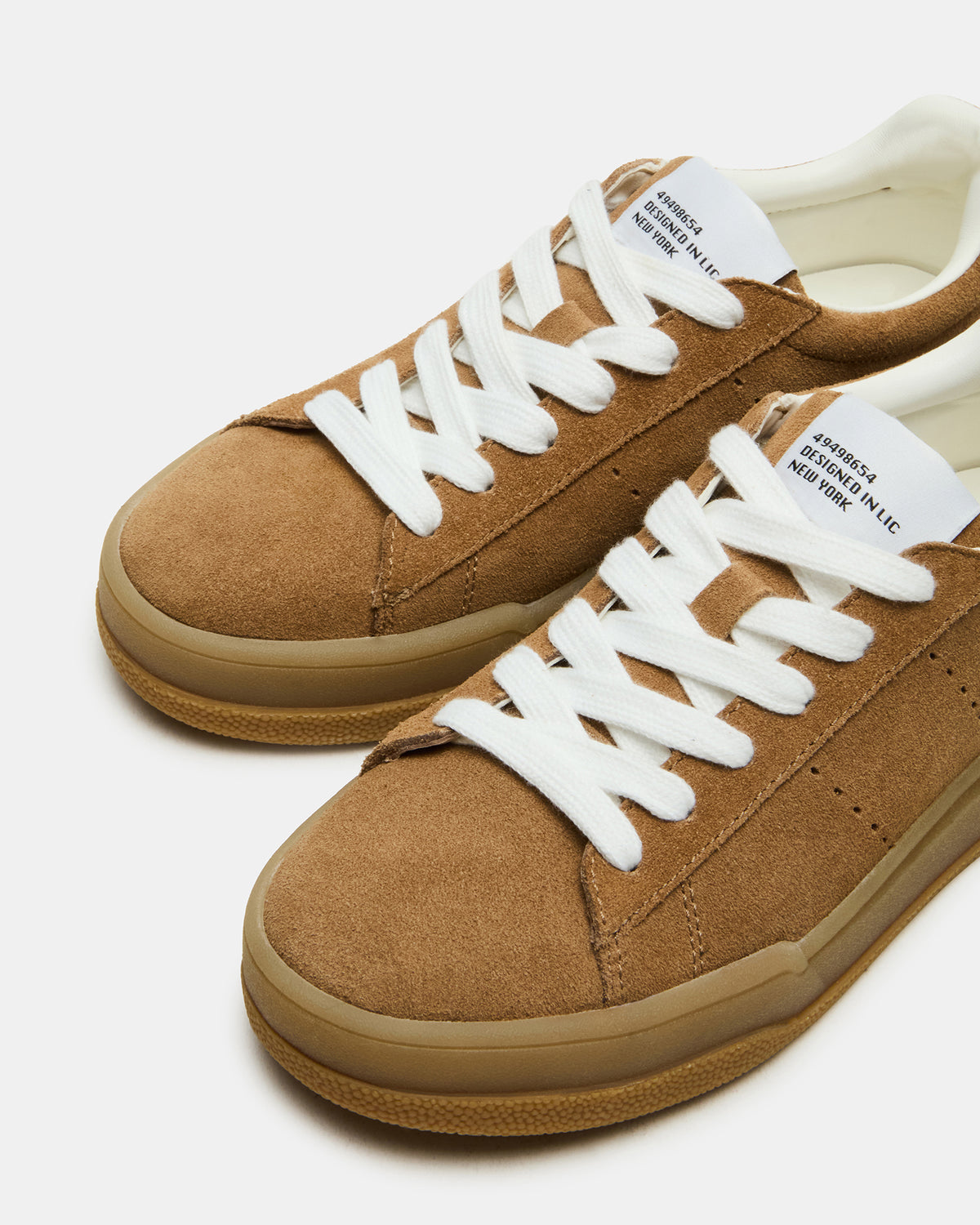 STRIVE Tan Suede Low-Top Lace-Up Sneaker | Women's Sneakers | Steve Madden