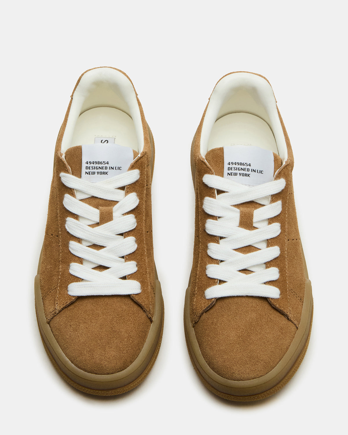 STRIVE Tan Suede Low-Top Lace-Up Sneaker | Women's Sneakers | Steve Madden