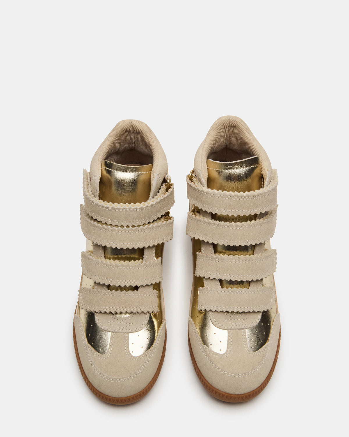 MUSTANG Gold Women's High-Top Velcro Sneaker | Steve Madden