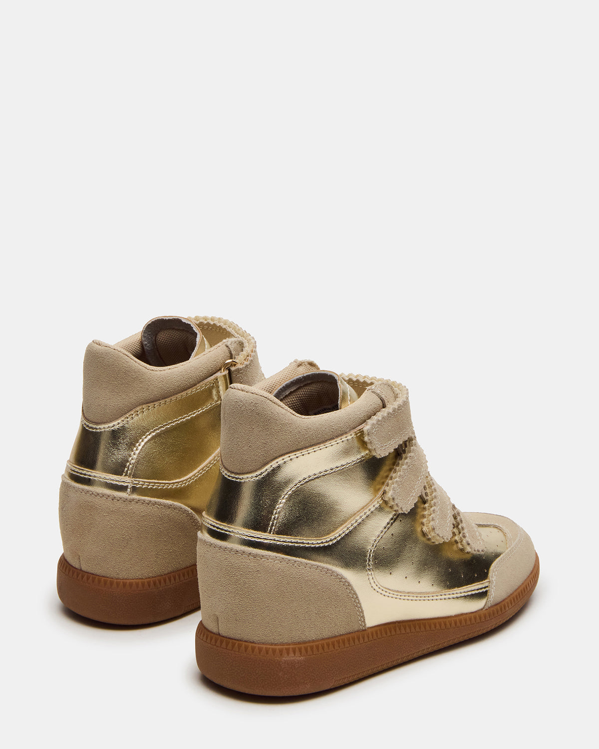 MUSTANG Gold Women's High-Top Velcro Sneaker | Steve Madden