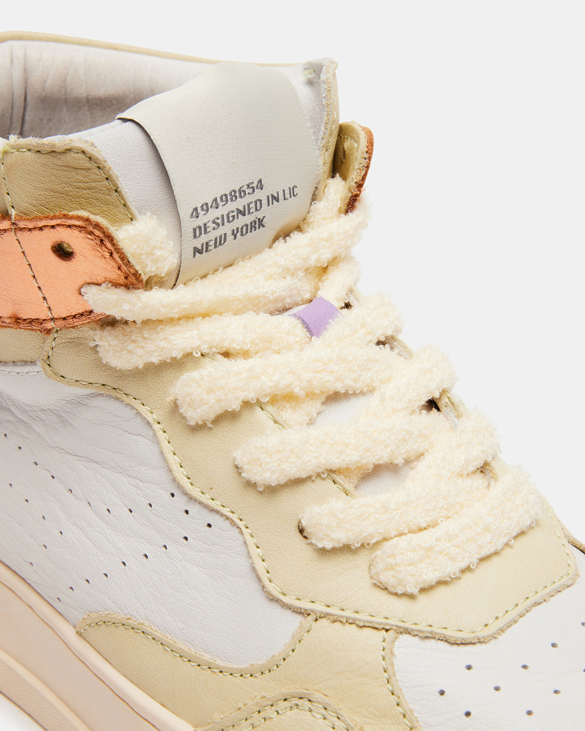MARKED Yellow Multi High-Top Lace-Up Sneaker | Women's Sneakers | Steve Madden