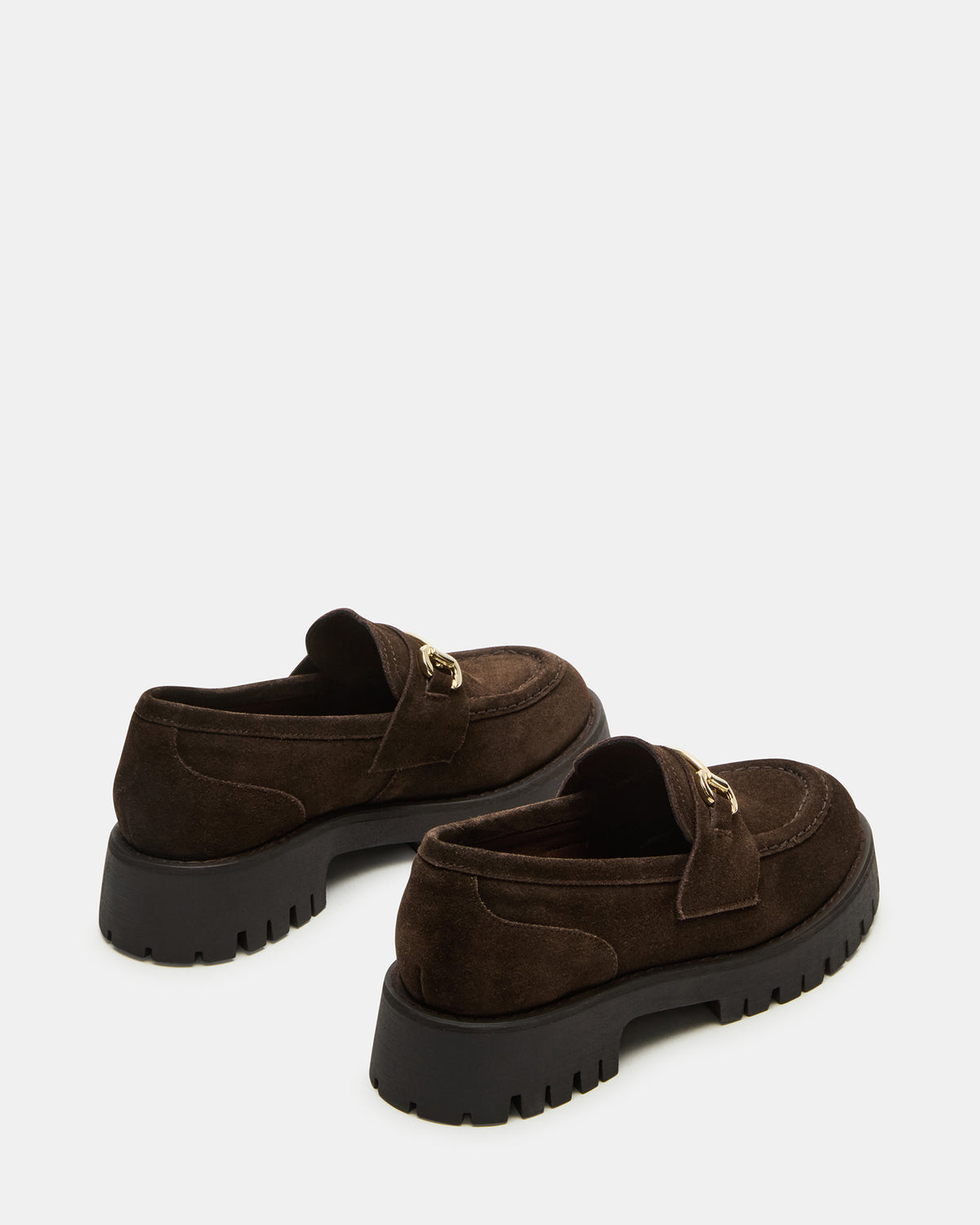 LANDO Brown Suede Lug Women's Loafer | Steve Madden