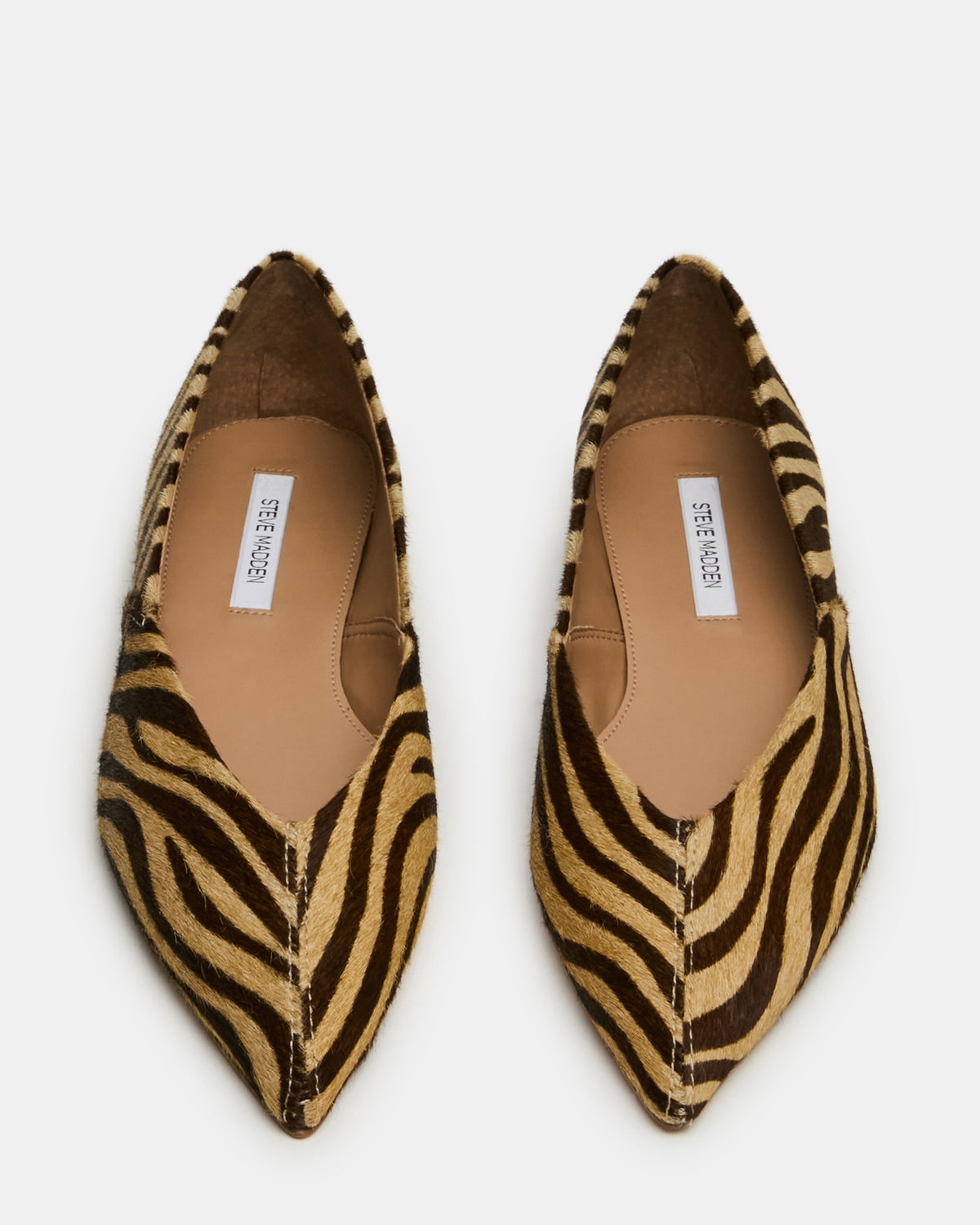 TOVI Tiger Pointed-Toe Ballet Women's Flat | Steve Madden