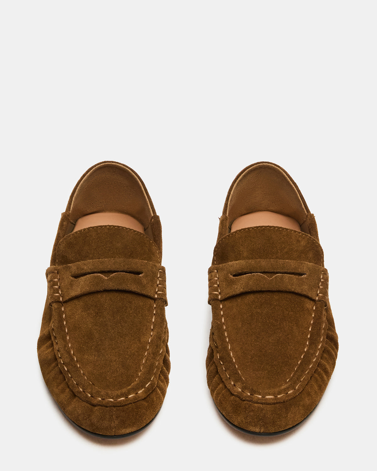 ROGER Taupe Suede Slip-On Women's Loafer | Steve Madden