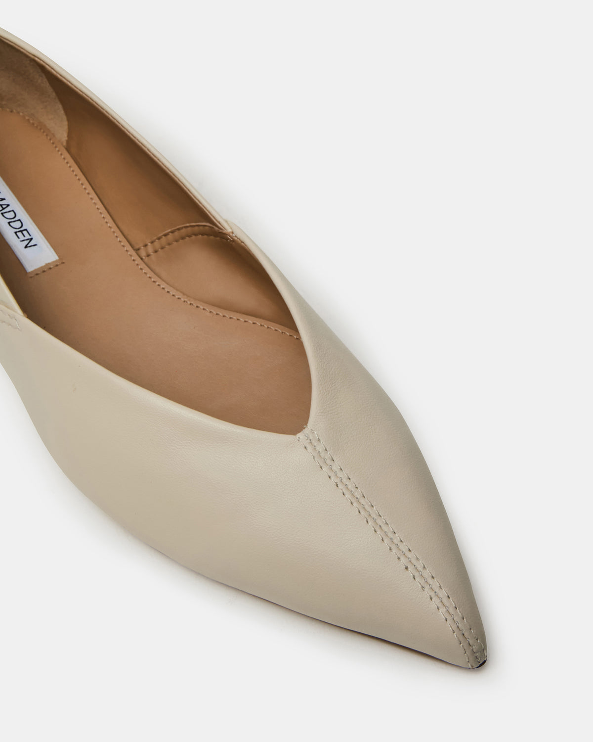 TOVI Bone Leather Pointed-Toe Ballet Women's Flat | Steve Madden