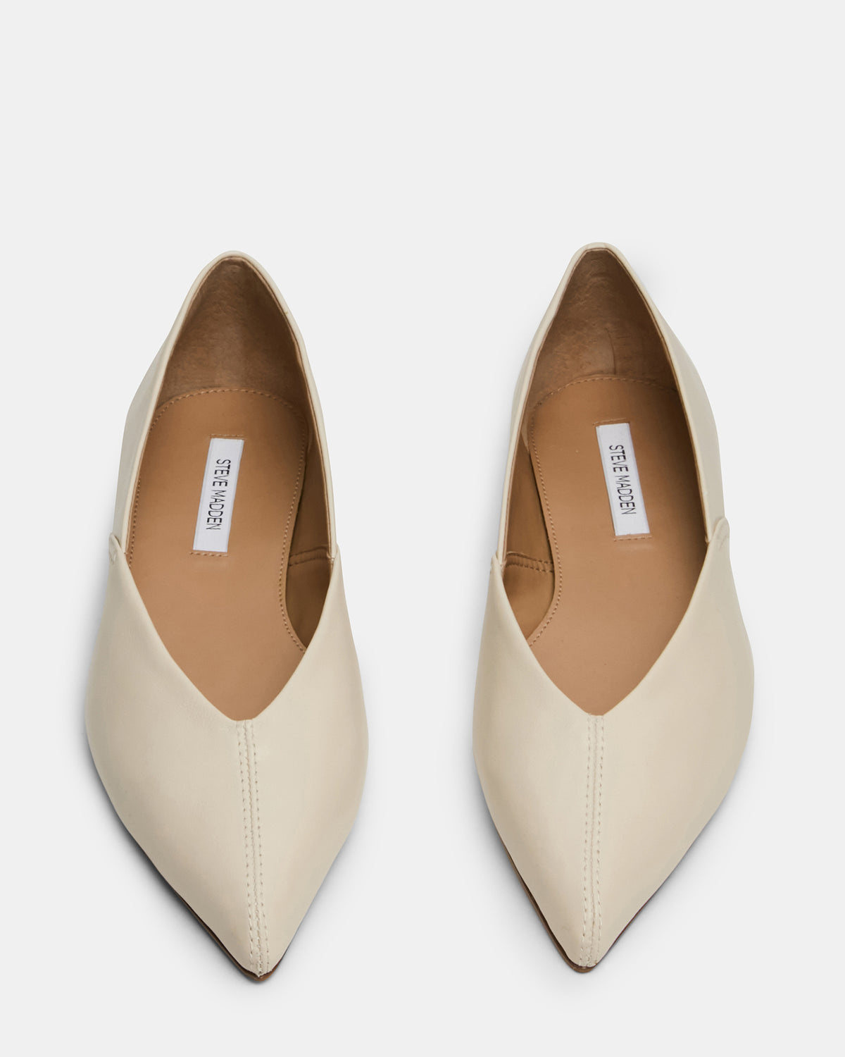 TOVI Bone Leather Pointed-Toe Ballet Women's Flat | Steve Madden