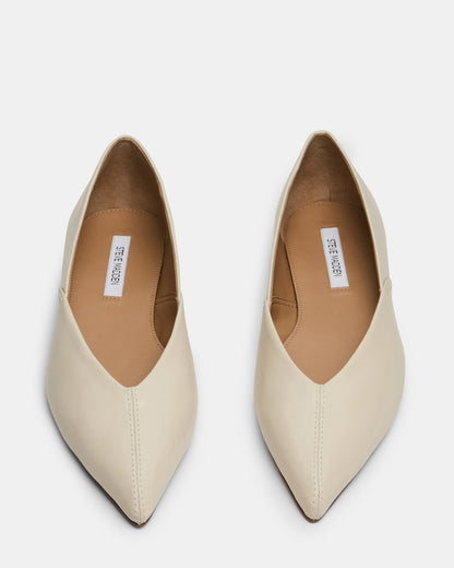 TOVI Bone Leather Pointed-Toe Ballet Women's Flat | Steve Madden