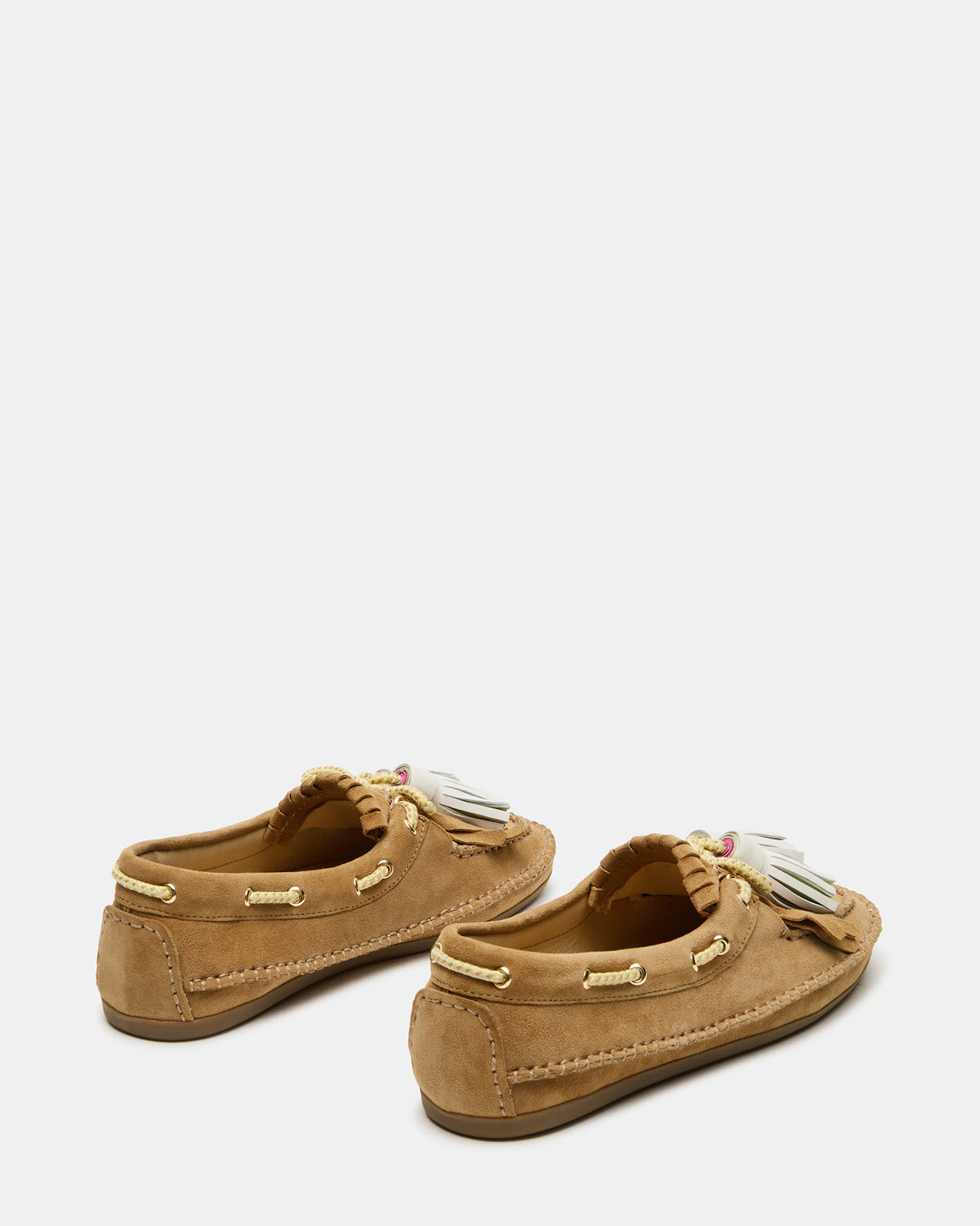 ABNER Chestnut Suede Flat Boat Women's Loafer | Steve Madden