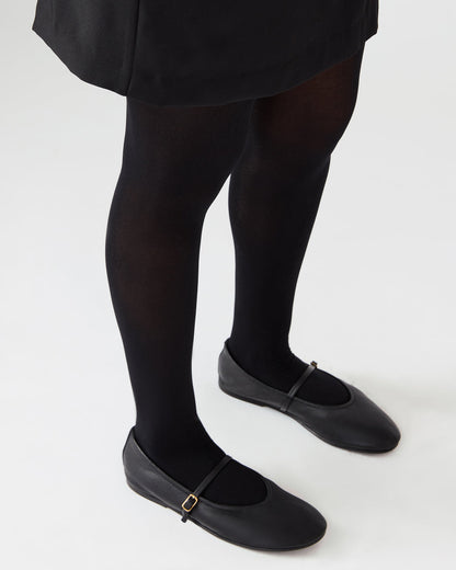 BESETTE Tan Leather Mary Jane Ballet Women's Flat | Steve Madden