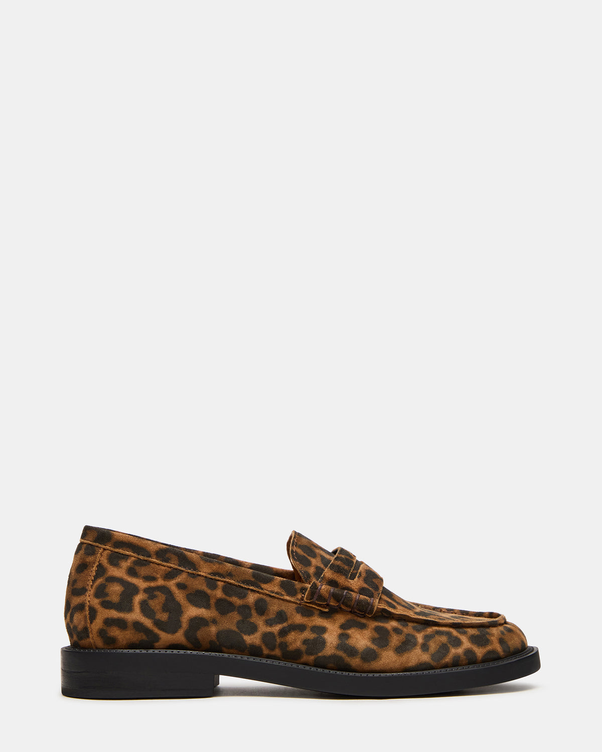 MADISON Leopard Suede Women's Penny Loafer | Steve Madden