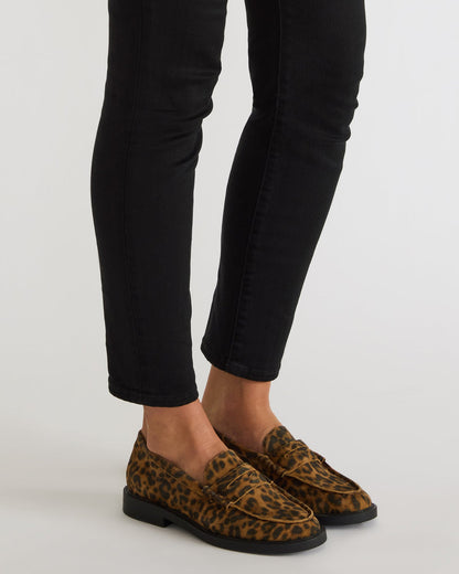 MADISON Leopard Suede Women's Penny Loafer | Steve Madden