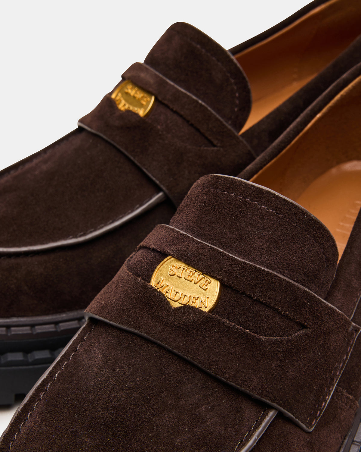 RAFTUS Brown Suede Platform Lug Women's Loafer | Steve Madden
