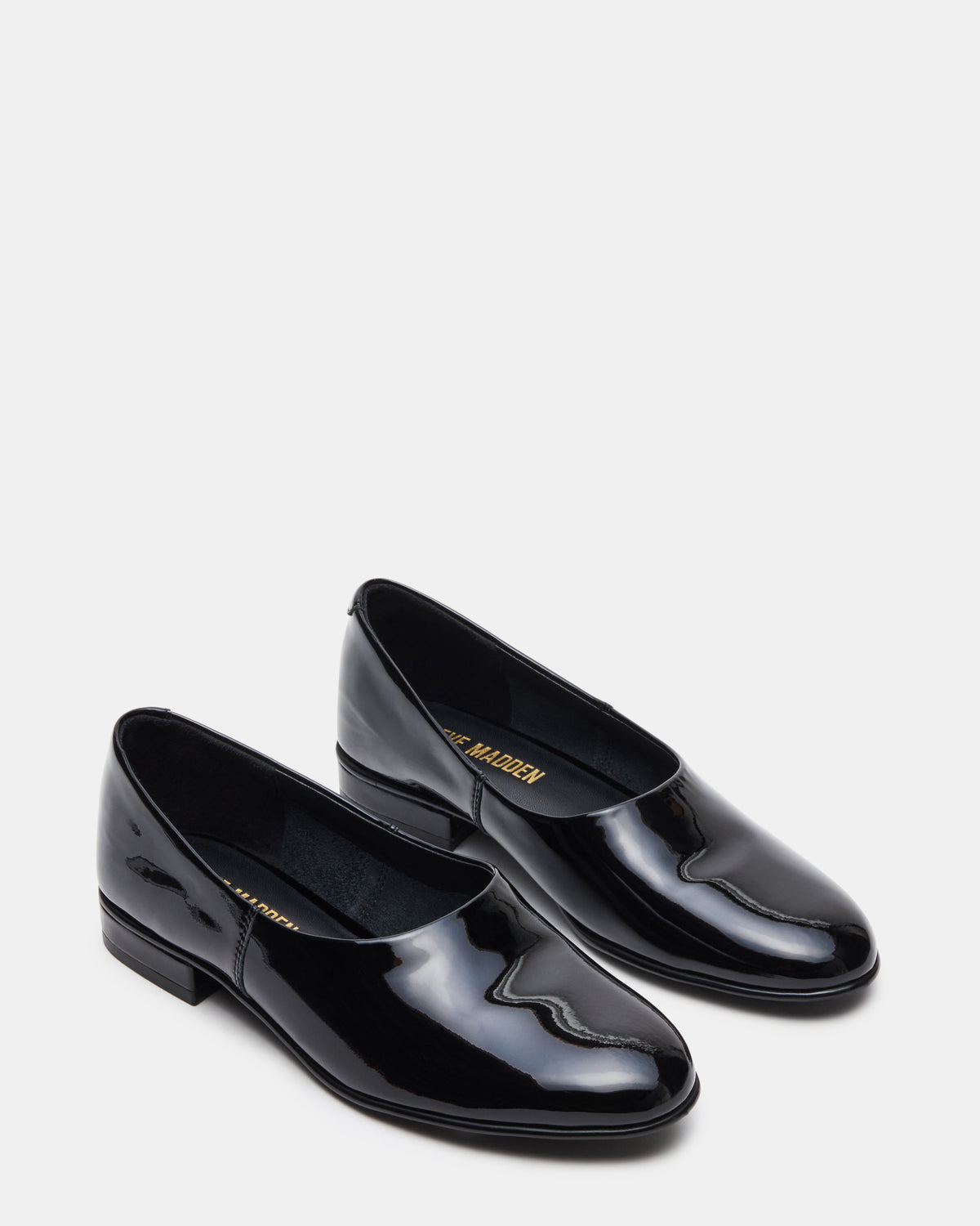 RANDALL Black Patent Ballet Women's Flat | Steve Madden