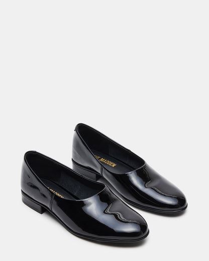 RANDALL Black Patent Ballet Women's Flat | Steve Madden