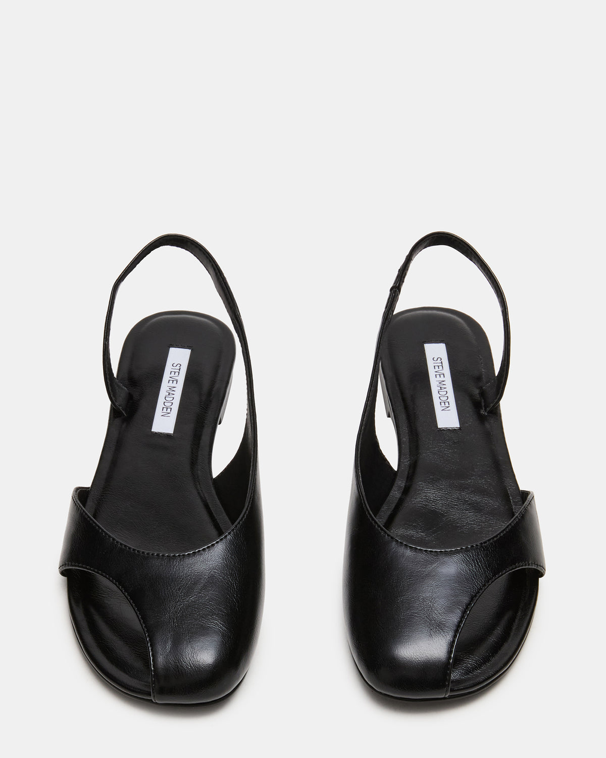 ZEST Black Slingback Cut-Out Round-Toe Women's Flat | Steve Madden