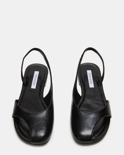 ZEST Black Slingback Cut-Out Round-Toe Women's Flat | Steve Madden