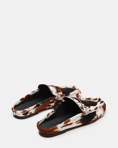 RAFE Brown Multi Slip-On Mule Women's Flat | Steve Madden