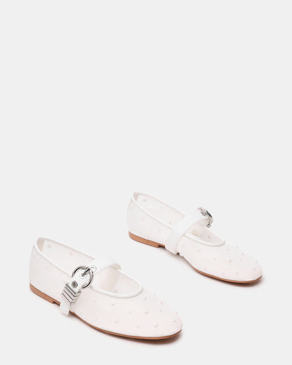LUCIA Pearl Mesh Mary Jane Ballet Women's Flat | Steve Madden